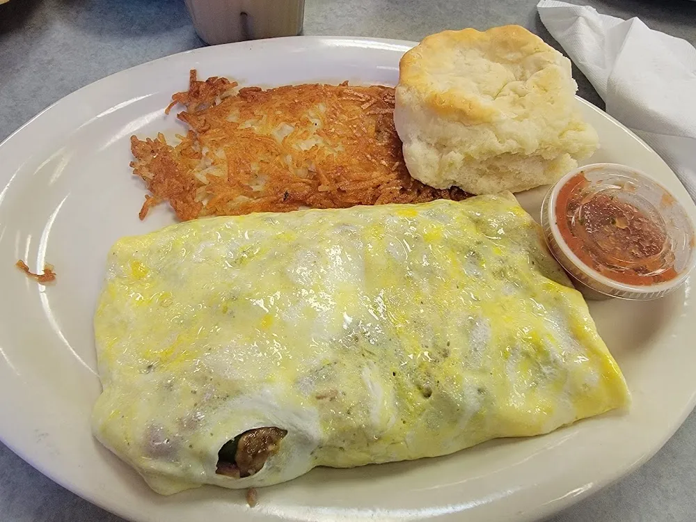 Hash Browns and Biscuit