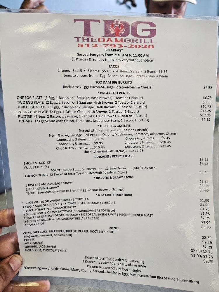 The Dam Grill Menu image 4